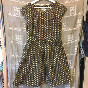 Mata Traders Fit and Flare Embroidered Dress